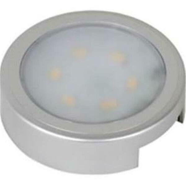Snap-On LED Round Puck Light 3000K, White, Jesco Lighting Group, Mfr#: RZ-TR-RD-30-WH